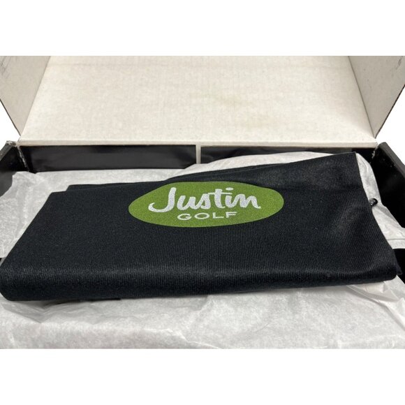 NEW $550 Justin Boots Golf Shoes!  8.5 W  Black  Handcrafted Alligator & Leather main image 7